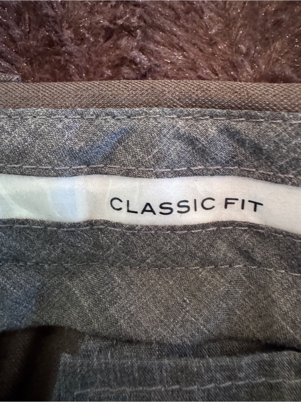 Haggar Men's Dress Pants in Dark Brown 36 x 34 - Picture 4 of 6